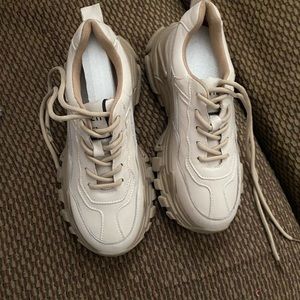 Tan sneakers